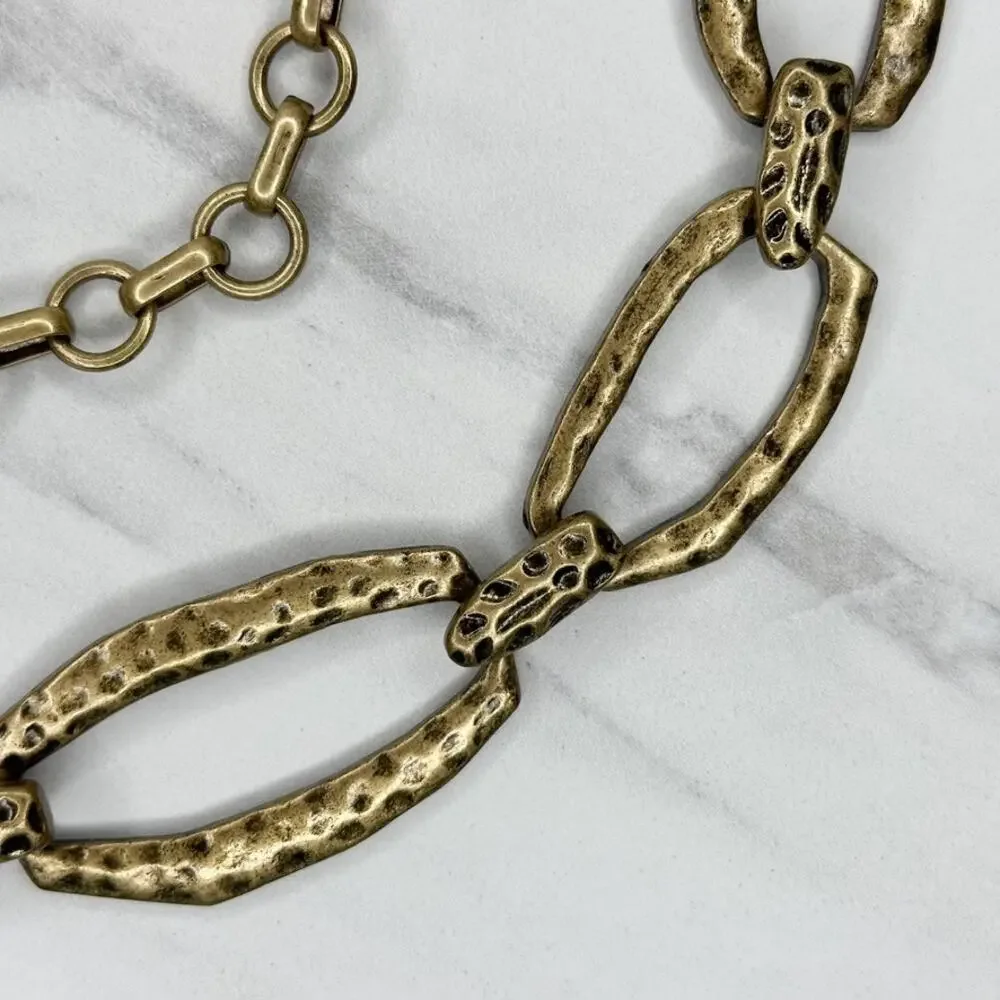 Chico's Free Spirit Gold Tone Chain Belt Medium/Large (M/L) ✨